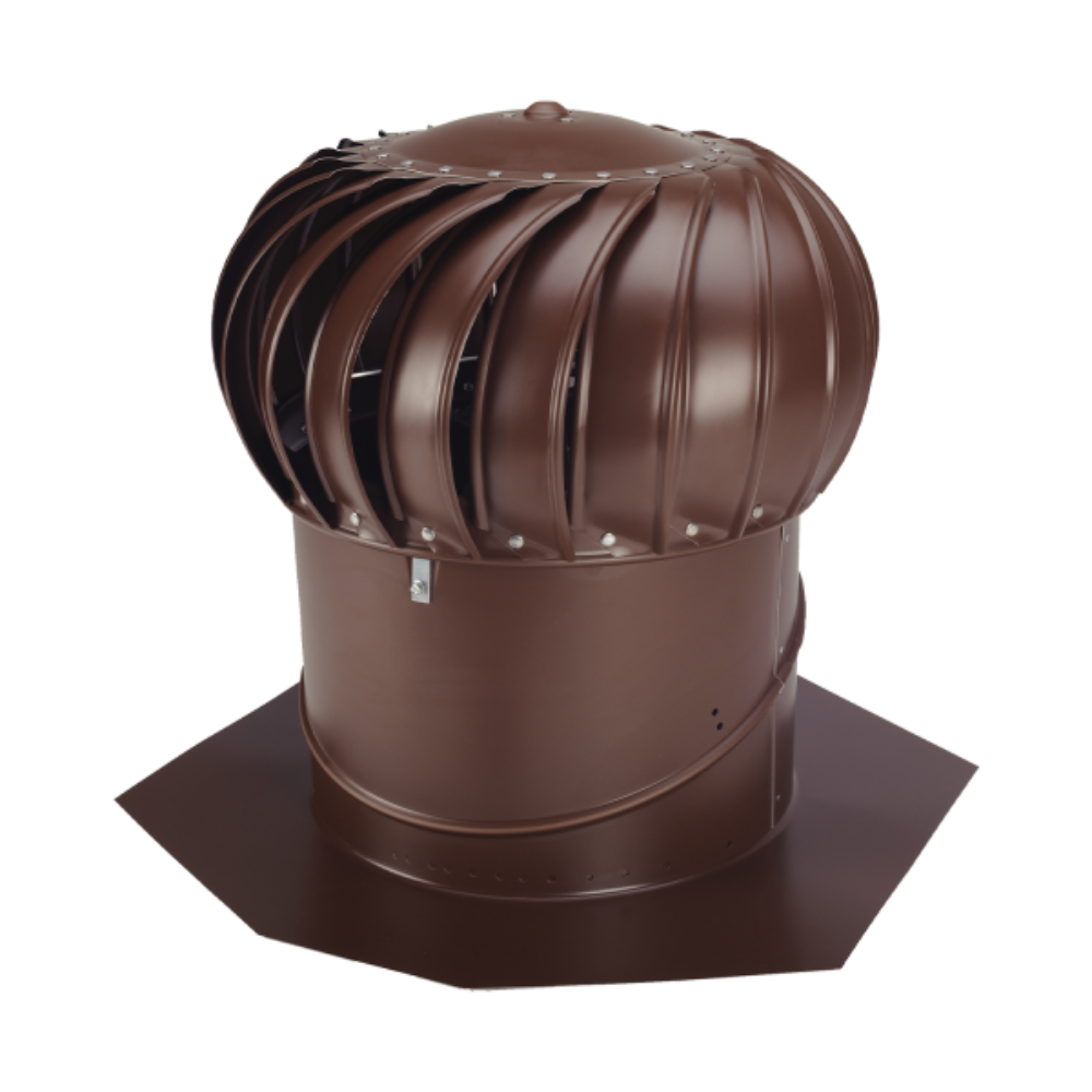 BIB14BRN LOMANCO 14" Brown Aluminum Whirlybird Turbine Vent