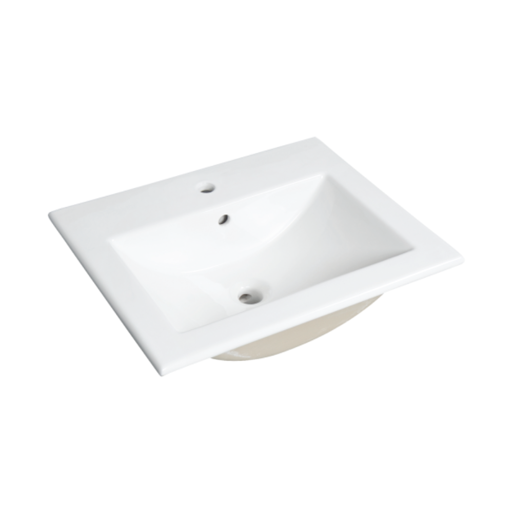 BOWMORE Contractor Solutions 21.65" Rectangular Drop-In Bathroom Sink