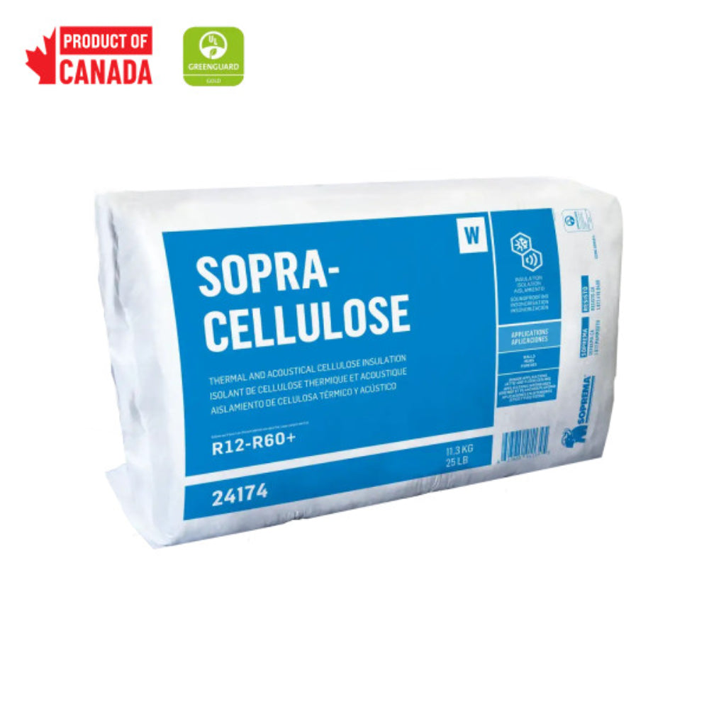 SOPREMA Sopra-CelluloseW Thermal & Acoustic Insulation | 25 Lb.