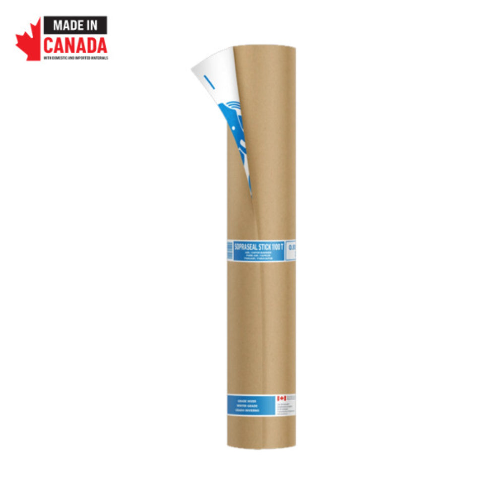 14033 SOPREMA 36" x 75 Ft. Sopraseal Stick 1100 T Winter Air & Vapor Barrier Membrane