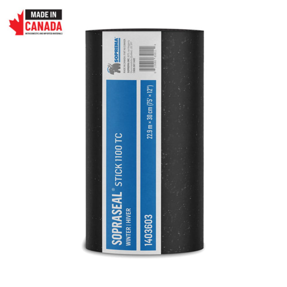 1403603 SOPREMA 12" x 75 Ft. Sopraseal Stick 1100 TC Air & Vapor Barrier Membrane