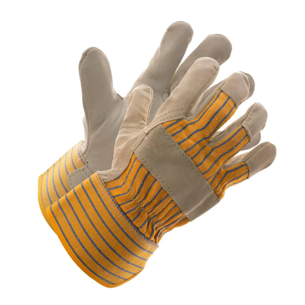 Grain Leather Work Gloves | Durable Leather Protective Gloves