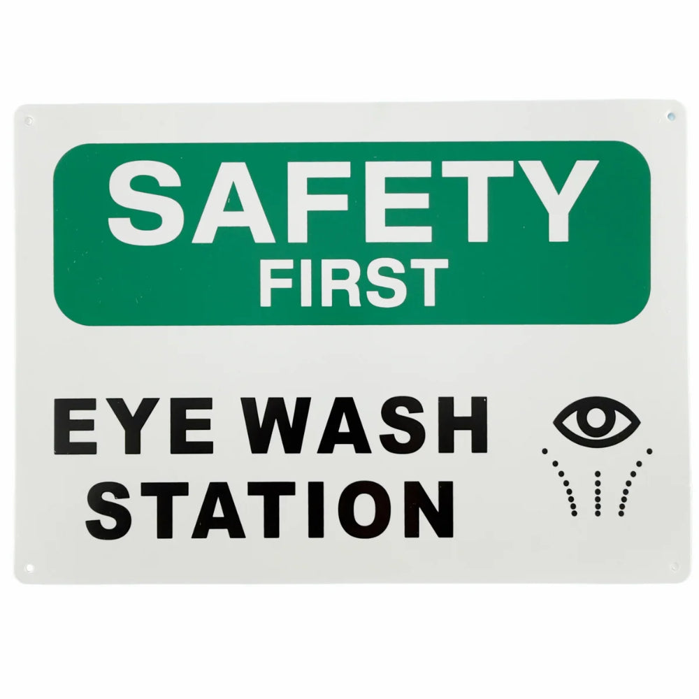 Safety First Eye Wash Station Sign | Emergency Eye Wash Sign