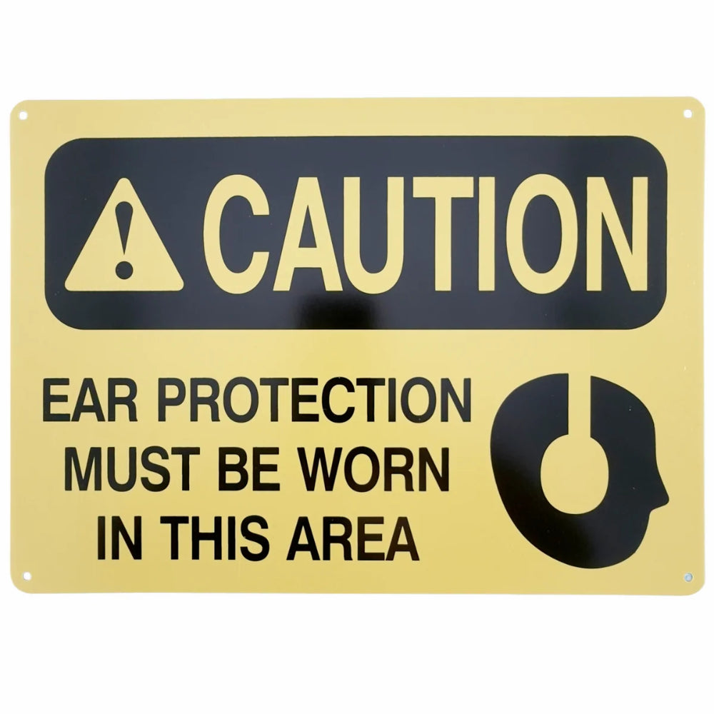 Ear Protection Required Sign | Caution Hearing Protection Safety Sign