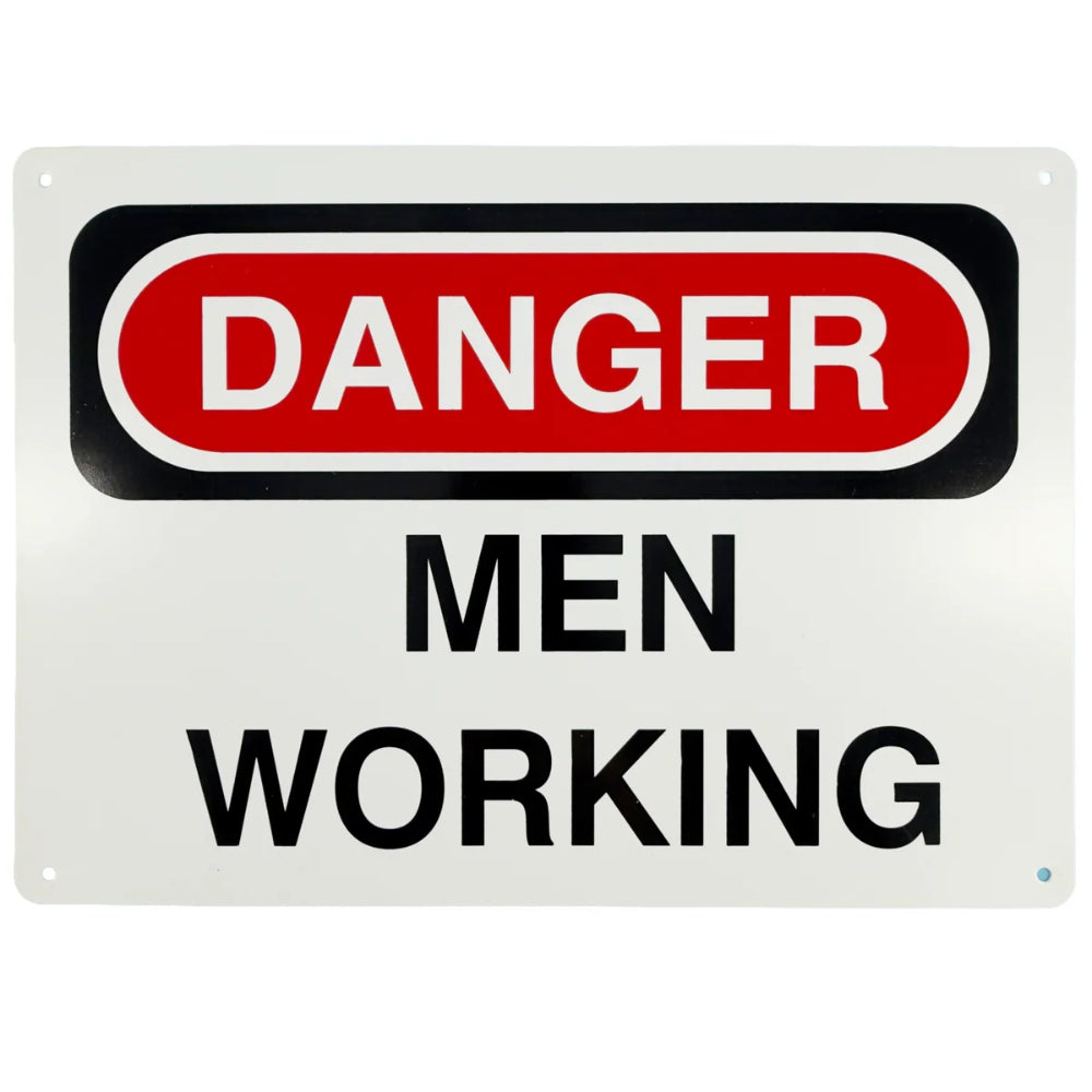 Danger Men Working Sign | Construction & Workplace Safety Warning Sign