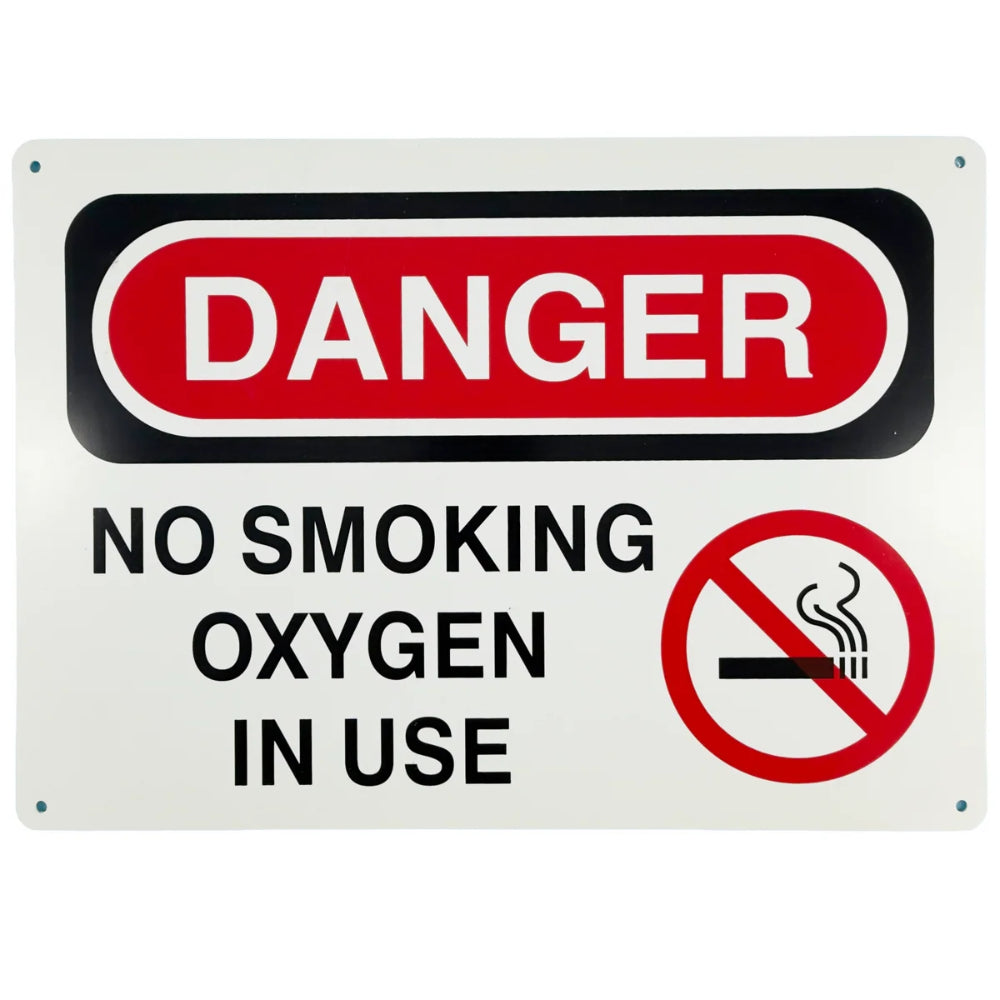 Danger No Smoking Oxygen In Use Sign | Oxygen Safety Warning Sign