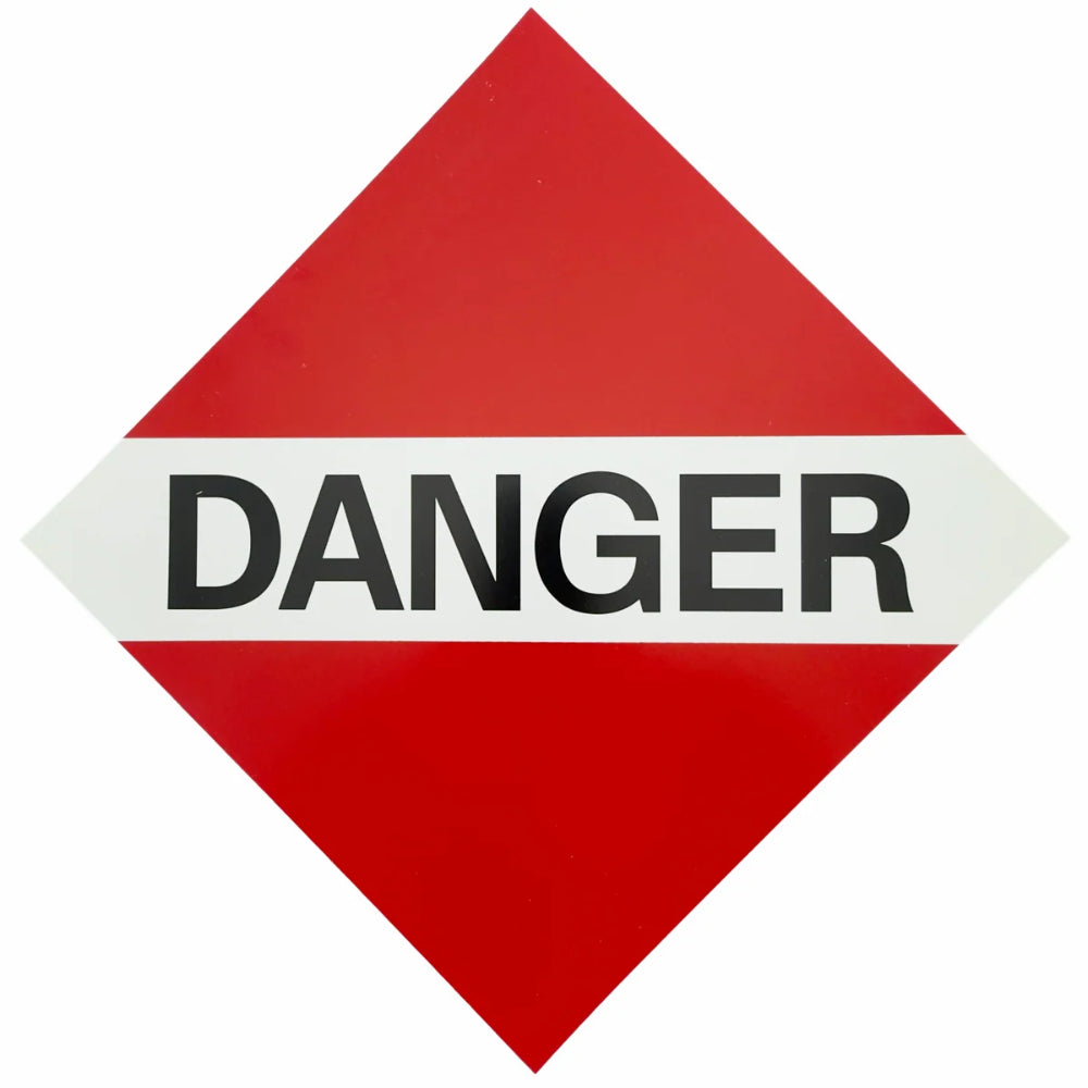 Placard - Danger | High Visibility Safety Hazard Placard