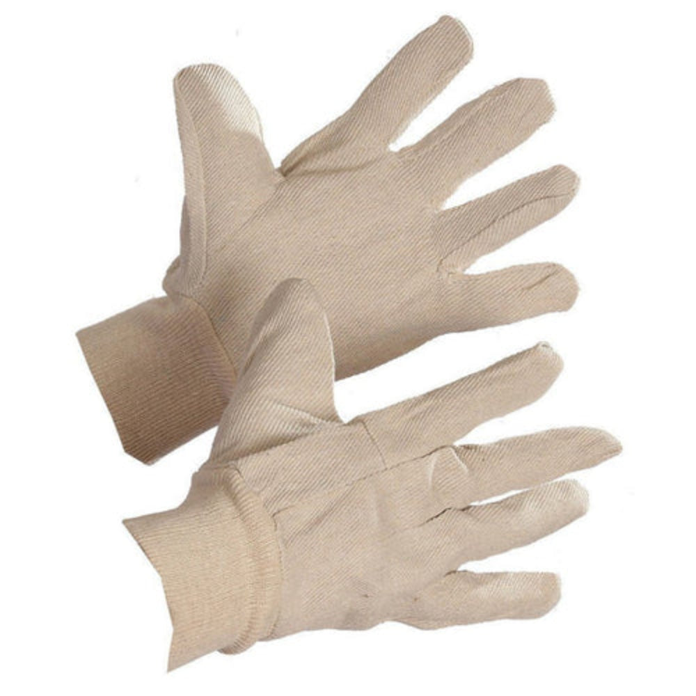 Cotton Canvas Work Gloves | Durable Protective Utility Gloves