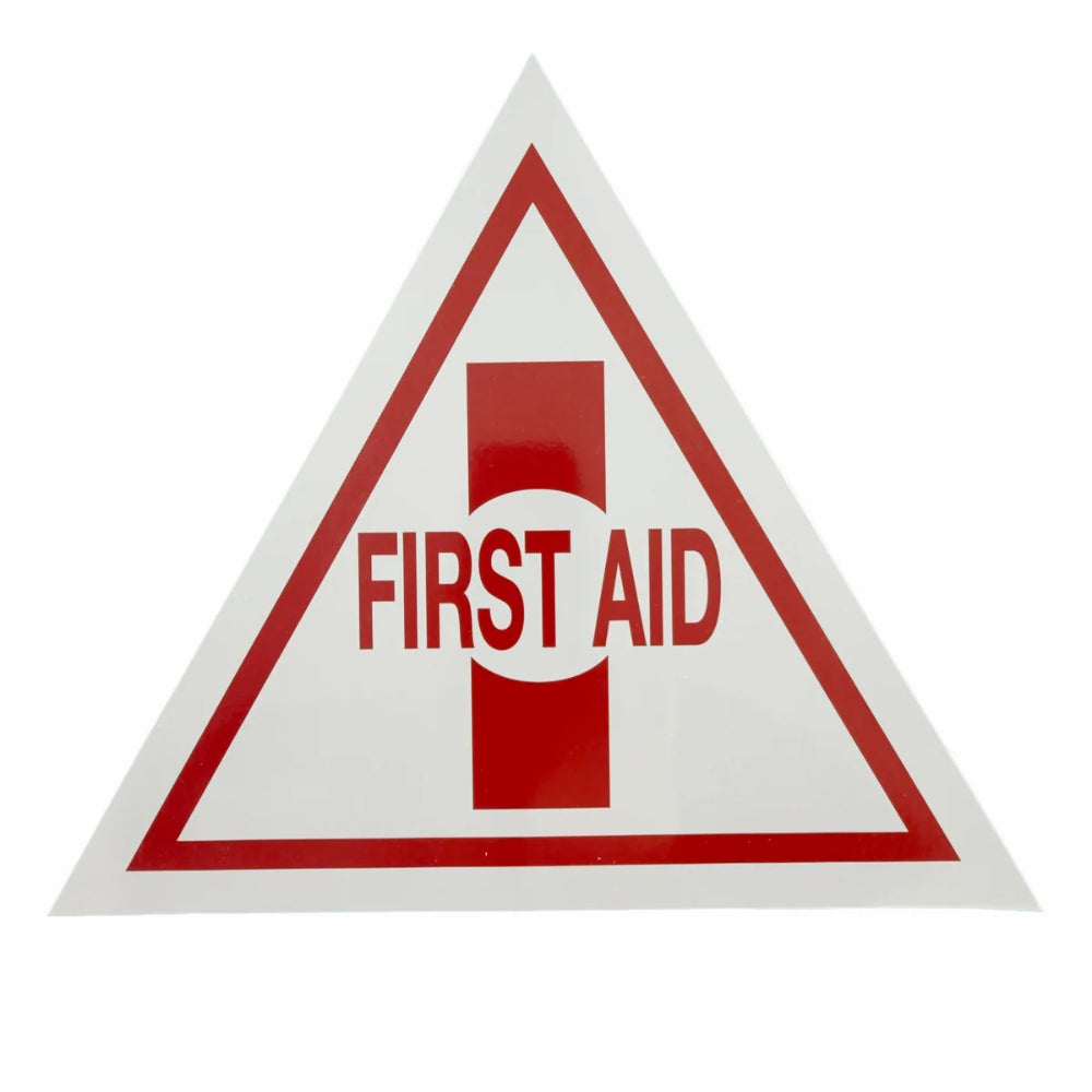First Aid Triangle Safety Sign – 12" First Aid Symbol Sign
