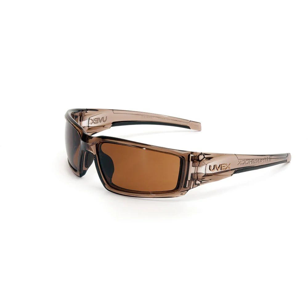 Hypershock Safety Glasses – Brown Frame & Espresso Lens