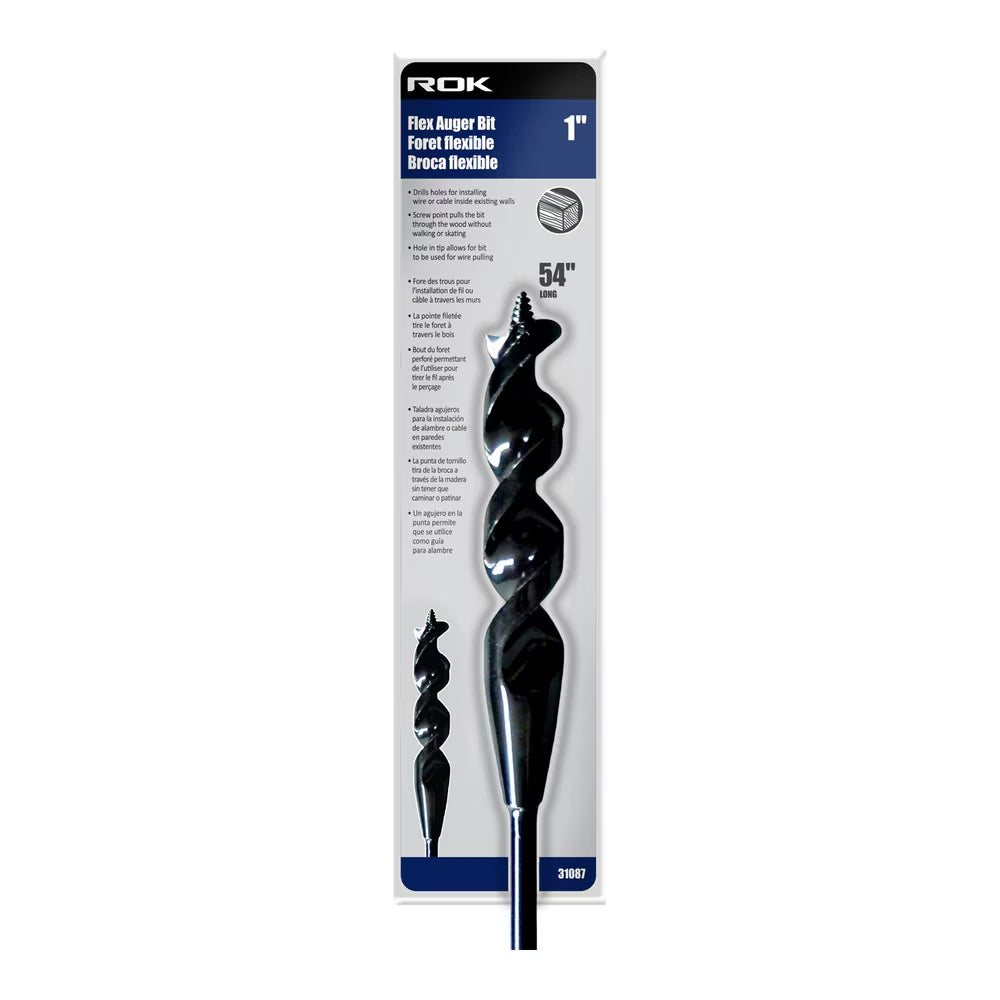 3/4" x 54" Flexible Auger Bit for Drilling Applications