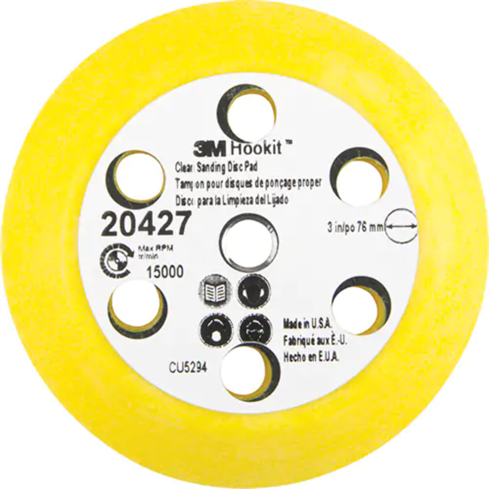3M Hookit™ Clean Sanding Disc Pad Kit, 3-Inch