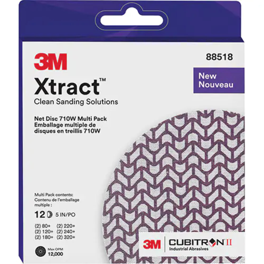 3M™ Xtract™ Cubitron™ II Net Disc 710W Assorted Pack, 5", Ceramic