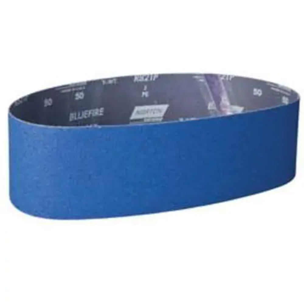Norton BlueFire® Narrow Benchstand Sanding Belt, 4" x 36", 50 Grit, Zirconia Alumina