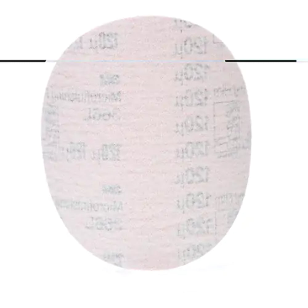3M Hookit™ 366L Microfinishing Film Sanding Disc, 5-Inch, 120 Grit, Aluminum Oxide, 3 Mil