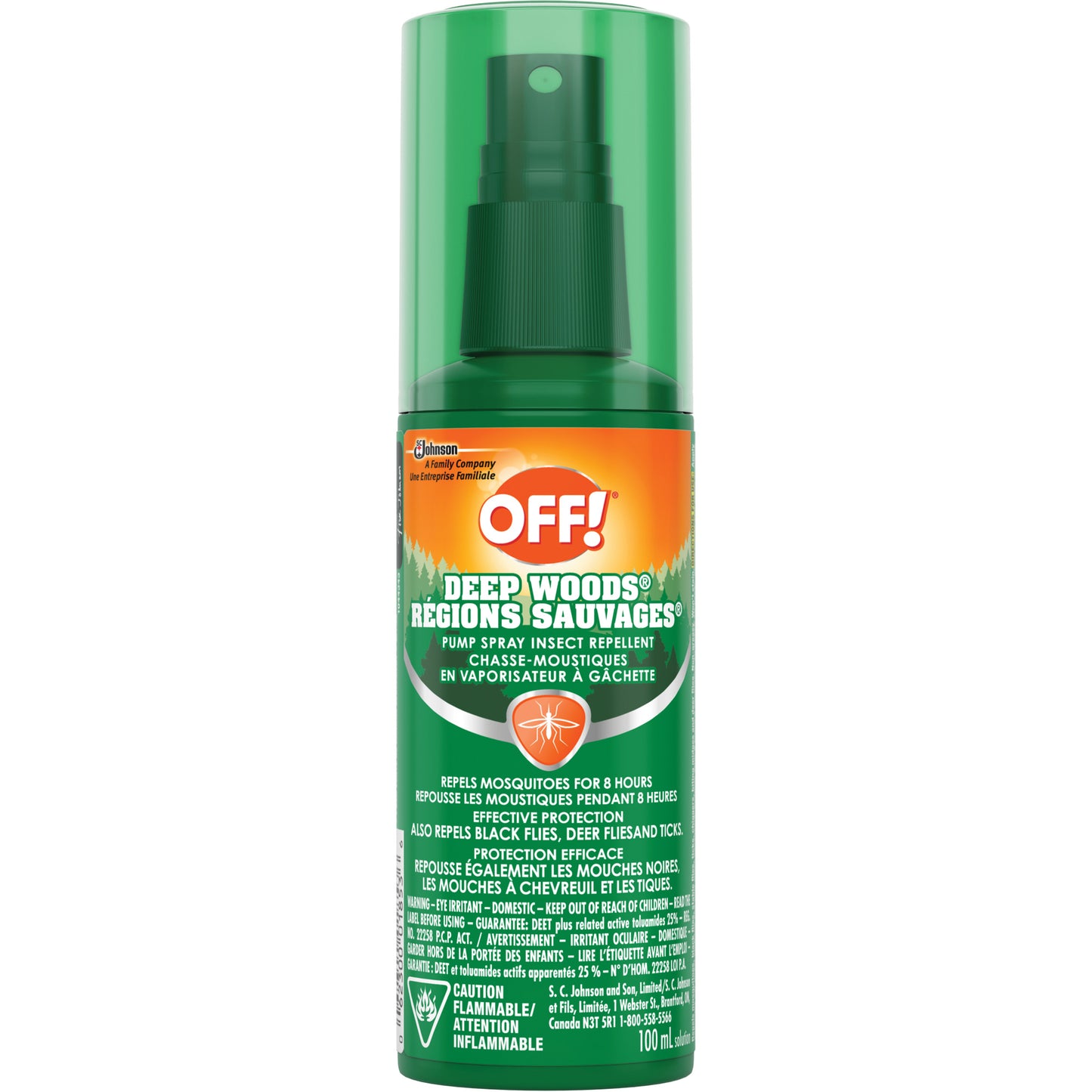 OFF! Deep Woods® Insect Repellent, 25% DEET, Spray, 100 ml