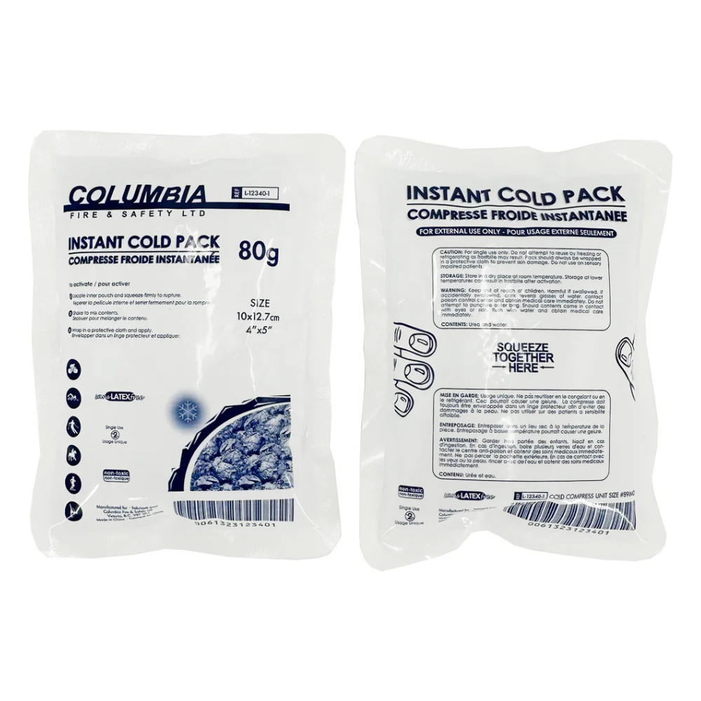 LEO small instant cold pack 80gm 4x5 inch for emergency pain relief and first aid kits.
