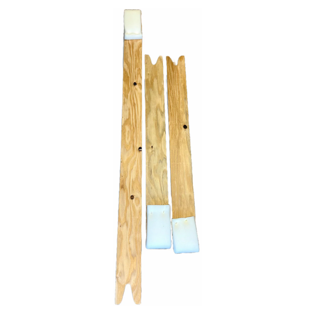 LEO L-12453 Wooden Splints assorted sizes unpadded natural wood first aid