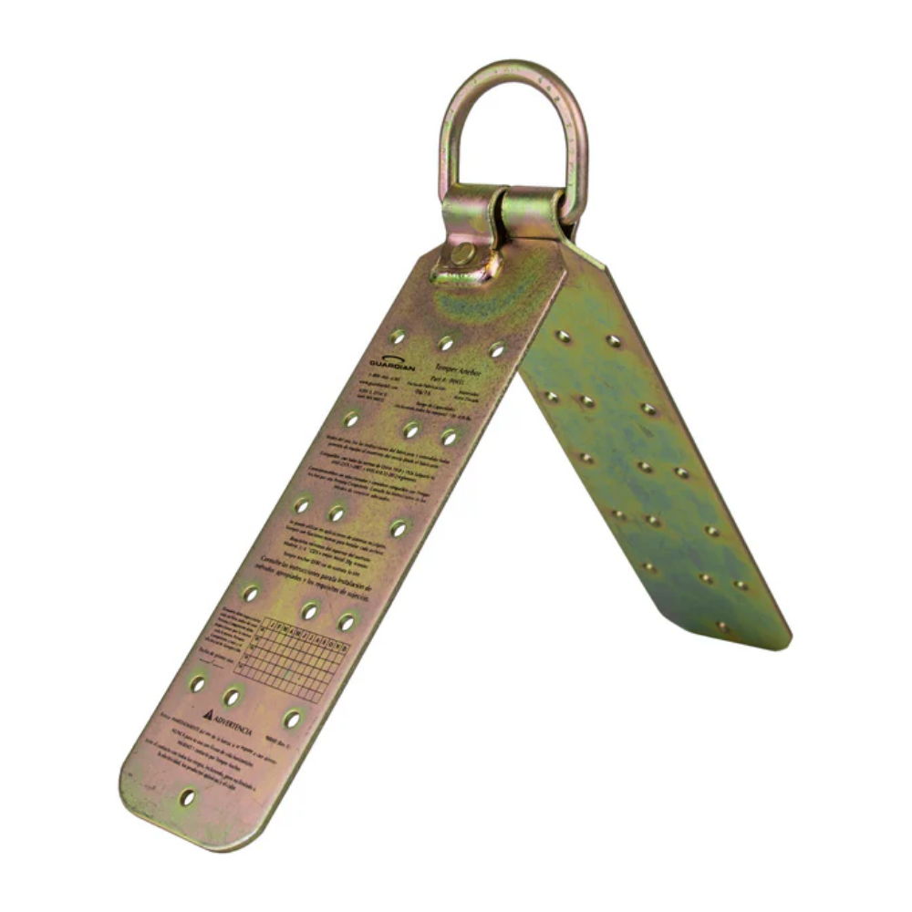 LEO temper roof reusable anchor bracket for residential and commercial fall protection safety.