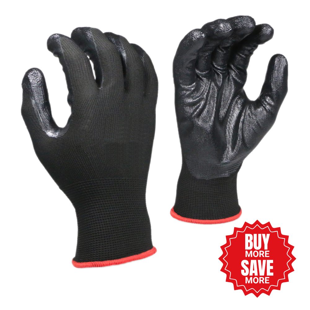 LEO Firm-Grip Nitrile Coated Work Gloves 13 Gauge