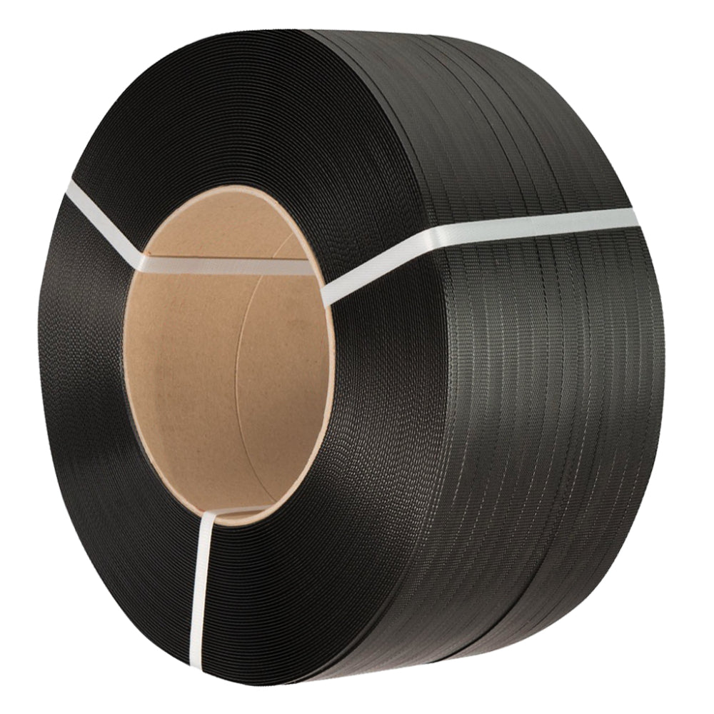 Black Polypropylene Strapping PPS 1/2IN x 7200FT 0.026IN