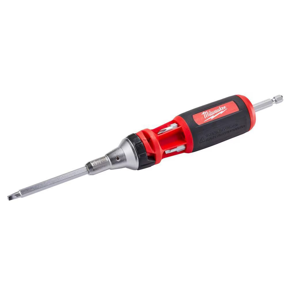 Milwaukee 48-22-2322 Tool 9-in-1 Square Drive Ratcheting Multi-Bit Screwdriver
