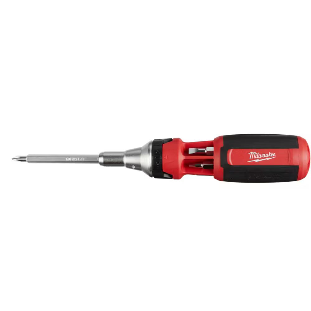 Milwaukee 48-22-2322 Tool 9-in-1 Square Drive Ratcheting Multi-Bit Screwdriver