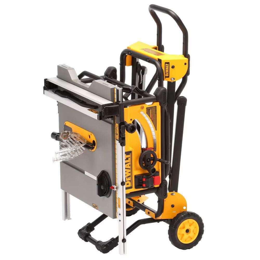 DEWALT DWE7491RS 15 amp Corded 10-inch Portable Table Saw with Rolling Stand