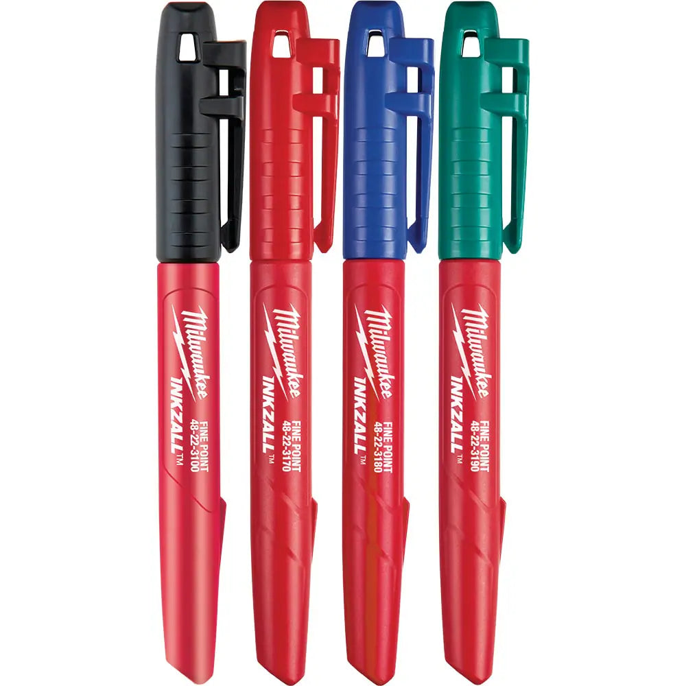 Milwaukee 48-22-3106 Tool 4Pk Fine point Colored Markers