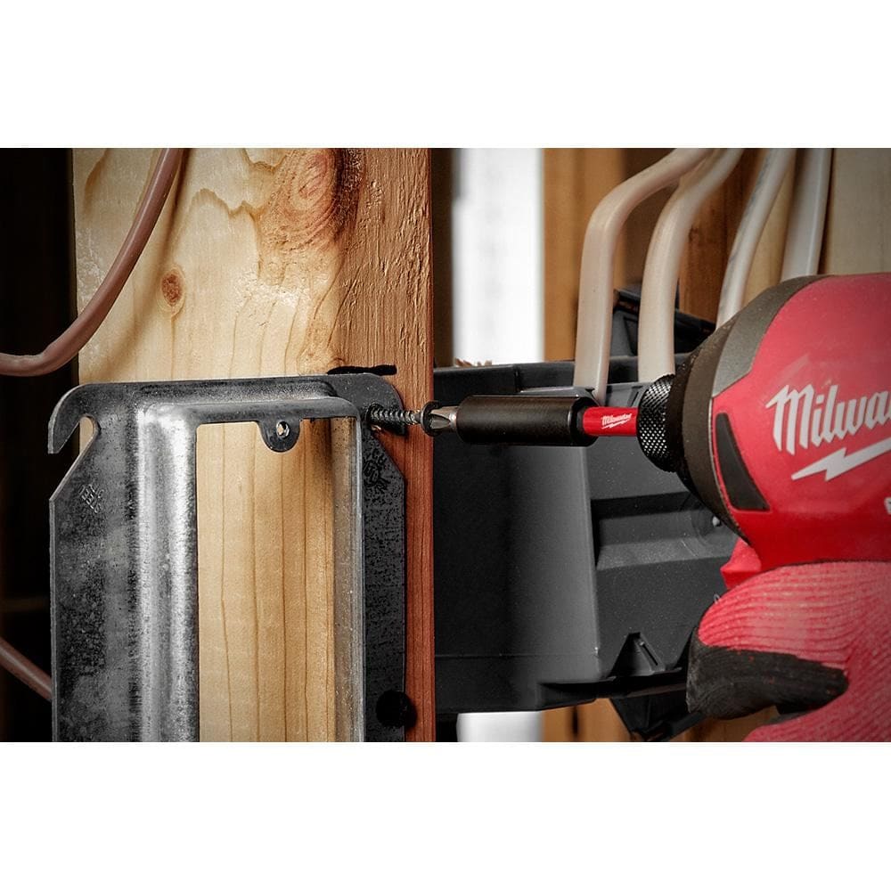 Milwaukee 48-32-4574 Tool SHOCKWAVE Impact Duty 3-1/2 inch Square #2 Alloy Steel Screw Driver Bit (5-Pack)