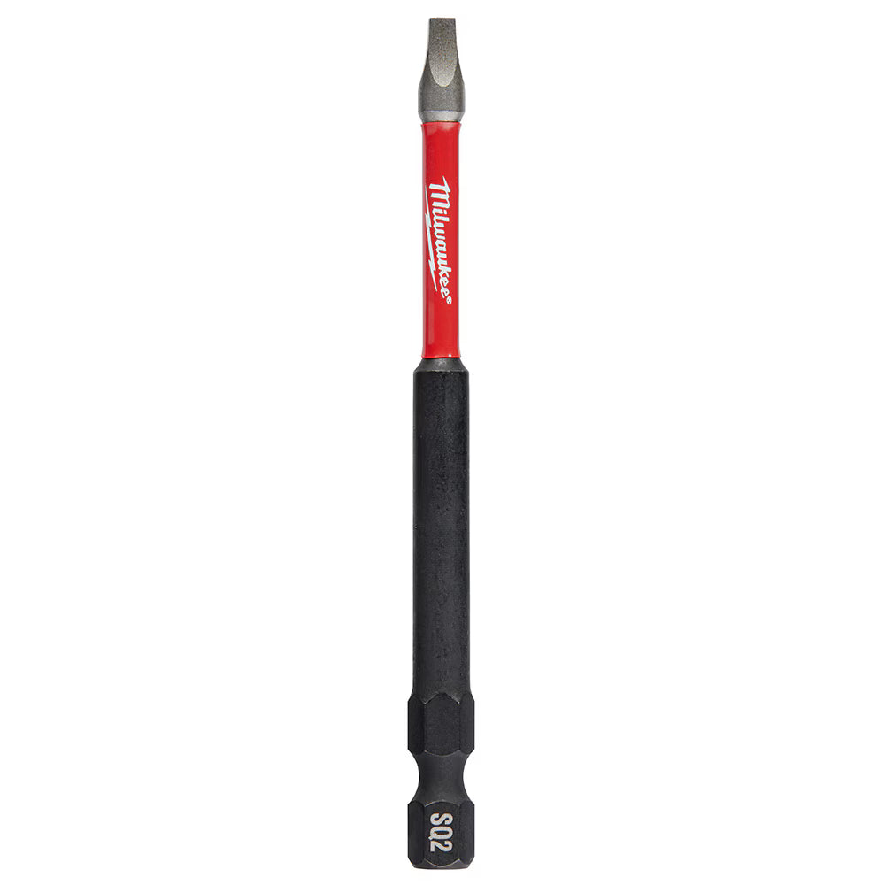 Milwaukee 48-32-4574 Tool SHOCKWAVE Impact Duty 3-1/2 inch Square #2 Alloy Steel Screw Driver Bit (5-Pack)
