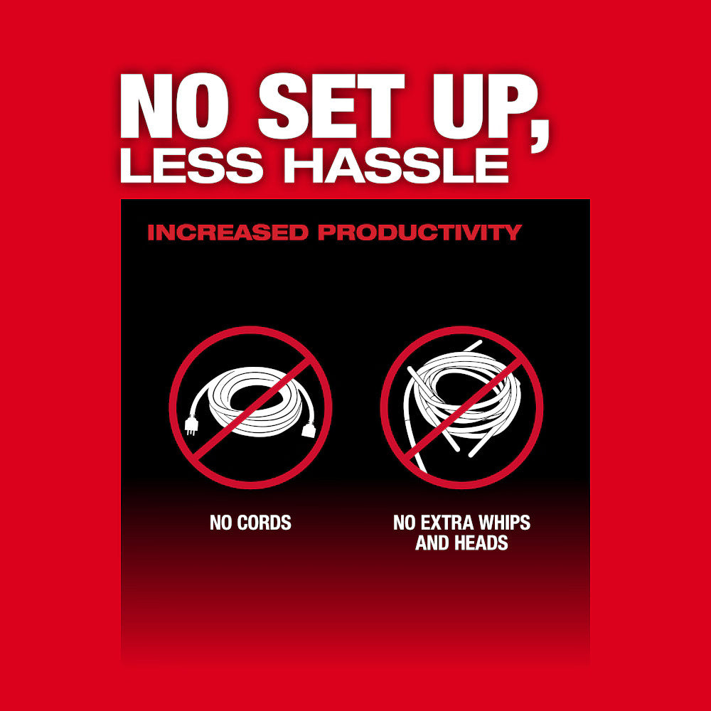 Milwaukee 2910-20 Tool M18 FUEL 18-Volt Lithium-Ion Brushless Cordless 4 ft. Concrete Pencil Vibrator (Tool-Only)