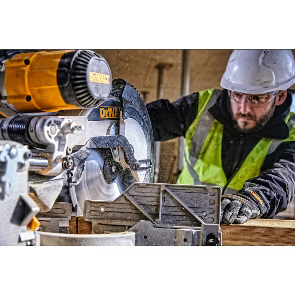 DEWALT DWS780 15 Amp Corded 12-Inch Double Bevel Sliding Compound Miter Saw, Blade Wrench and Material Clam