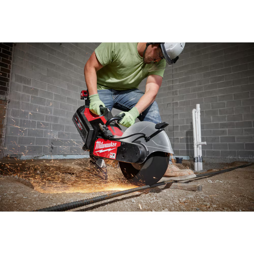 Milwaukee MXF315-2XC Tool MX FUEL Lithium-Ion 14 inch Cordless Cut-Off Saw with RAPIDSTOP Brake Kit 2/ (2) Batteries