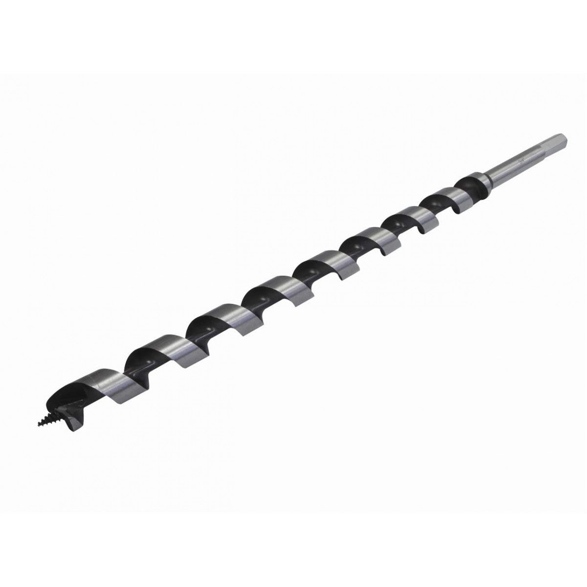 ROK 7/8" x 18" Auger Bit – Self-Feed Point, Edge Cutting Spur, 7/16" Hex Shank