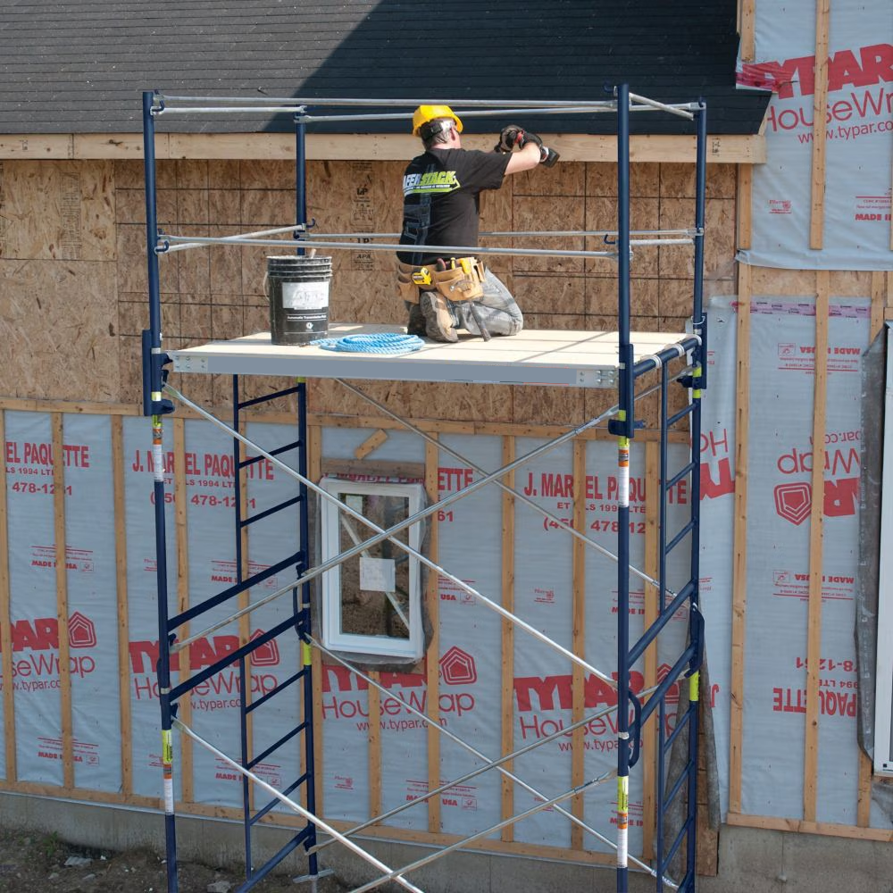 2-Story Rolling Scaffold Tower, Size 10 ft. x 5 ft. x 7 ft.