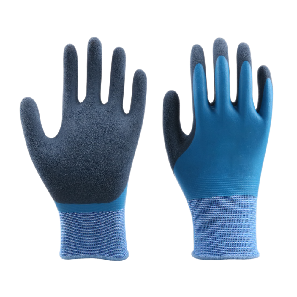 Balanced Waterproof-Spring/Summer Sandy Latex Coated Gloves 15 Gauge