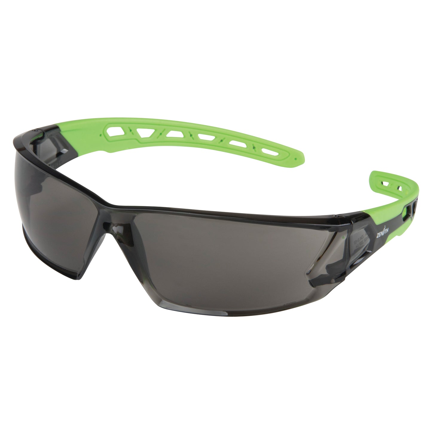 Safety Glasses, Grey/Smoke Lens, Anti-Scratch, ANSI Z87+/Meets/Exceeds