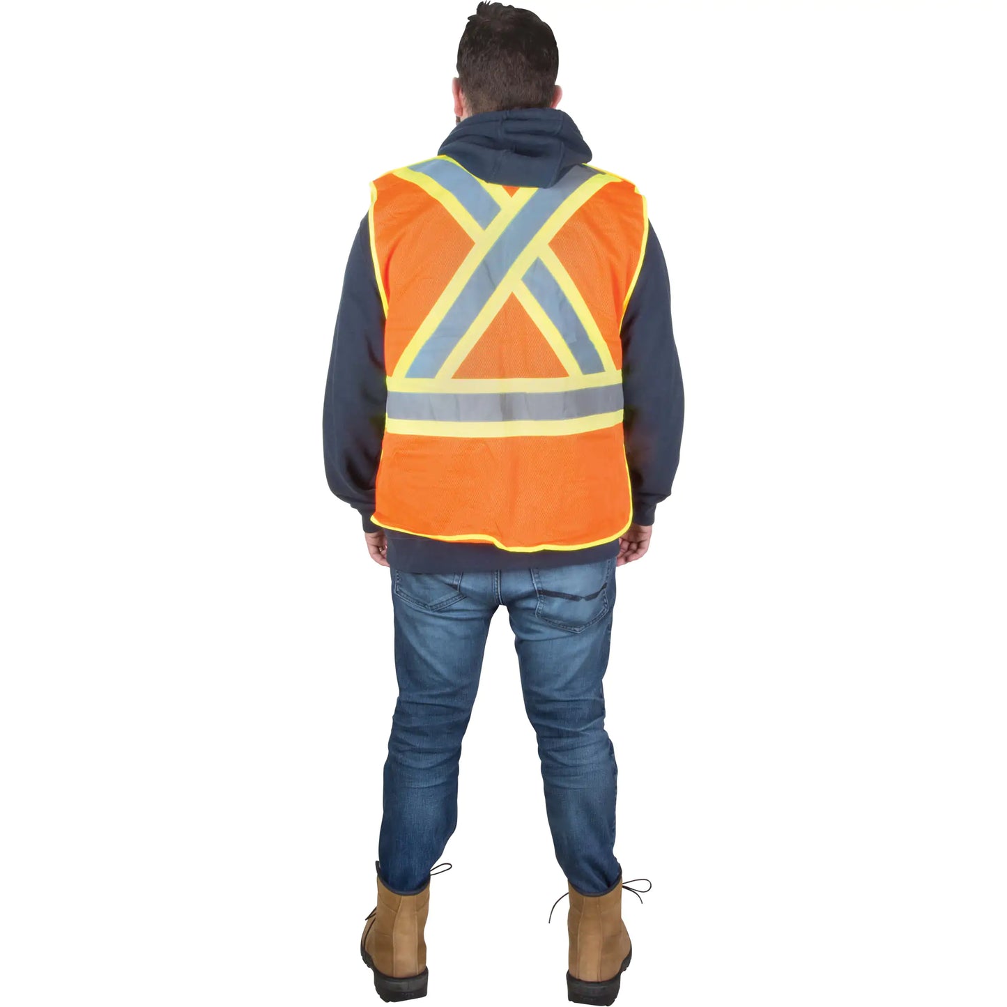 Flame-Resistant Surveyor Vest – High Visibility Orange, Medium, CSA Z96 Class 2 Level 2