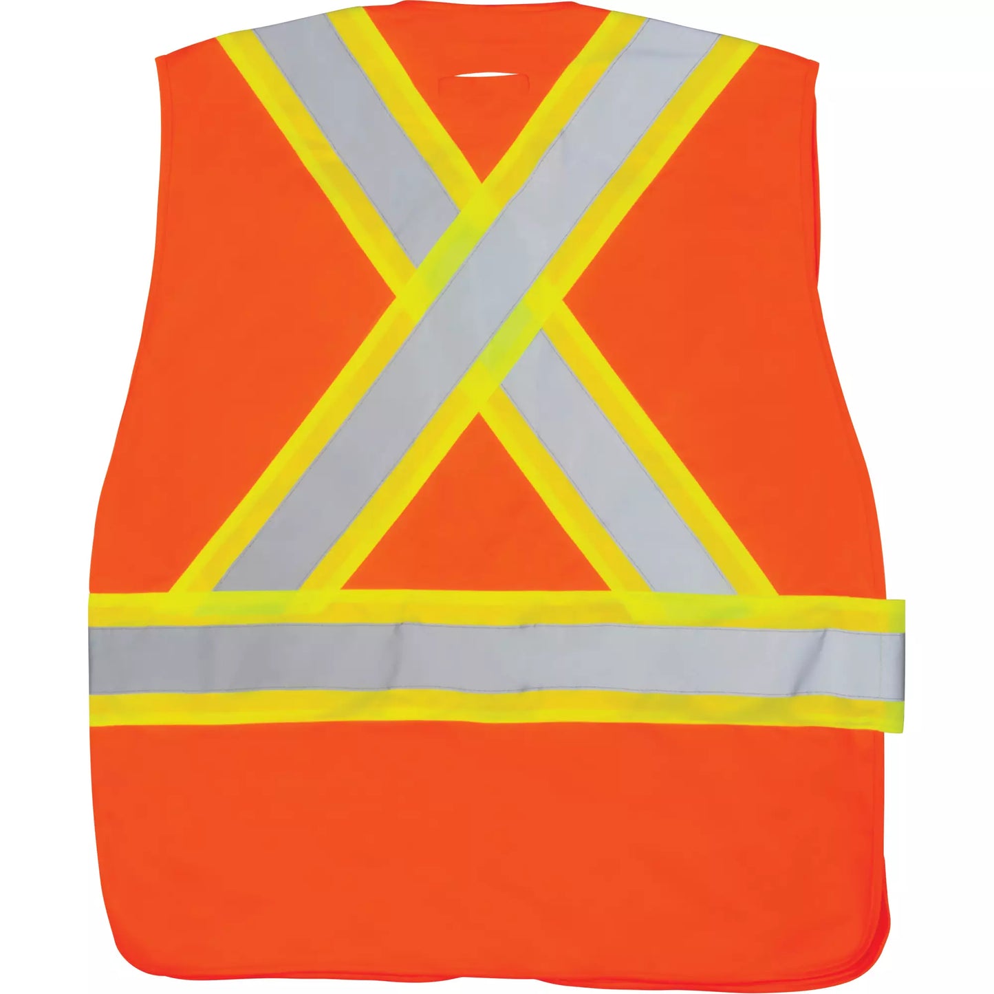 CSA-Compliant High Visibility Surveyor Vest – Orange, Medium, ID Badge Pocket, 5-Point Tear-Away, D-Ring Access