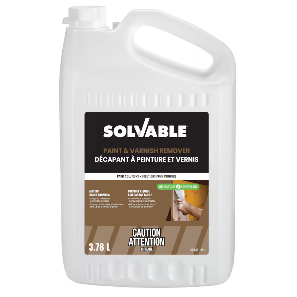 Solvable Paint & Varnish Remover 3.78L bottle