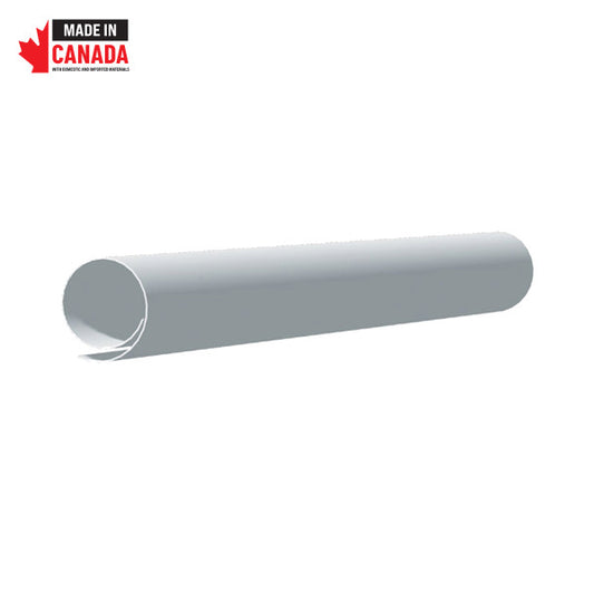 Vanguard 643 Plastic Closet Rod Cover | White, 12 Ft.