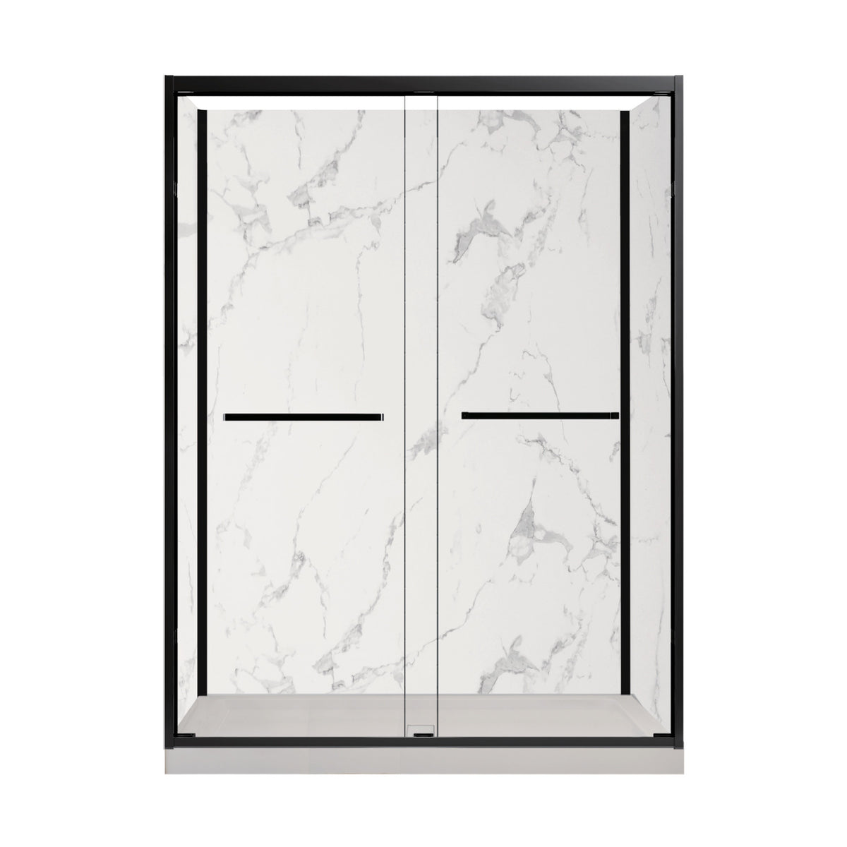 Contractor Solutions MILAN48 48" x 32" x 79" Rectangular Alcove Shower Kit