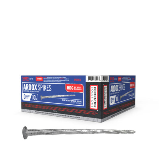Contractor Solutions 10" Hot-Dipped Galvanized Ardox Nails