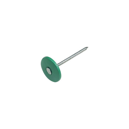 Contractor Solutions 2" Electro-Galvanized Ring Shank Plastic Cap Nails | Bulk