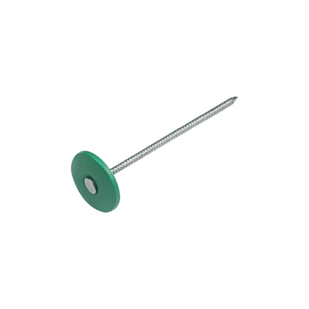 Contractor Solutions 3" Electro-Galvanized Ring Shank Plastic Cap Nails | Bulk