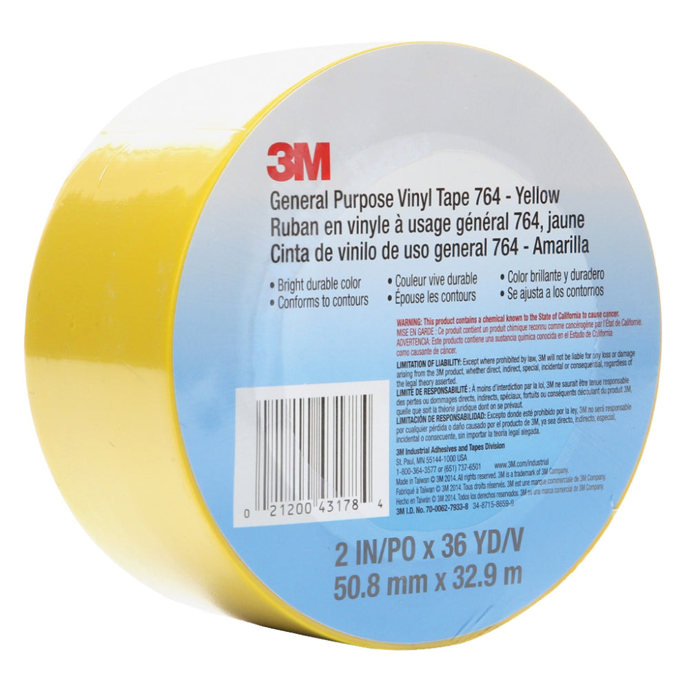 Yellow PVC Lane Marking Tape LMT 96MM x 33M | 6MIL