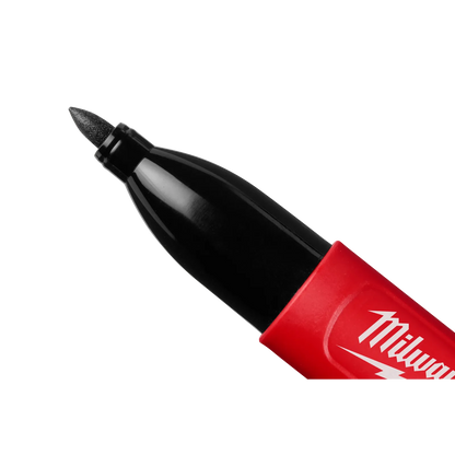 Milwaukee INKZALL™ 48-22-3115 Double Sided Black Jobsite Marker – Ultra Fine & Fine Point