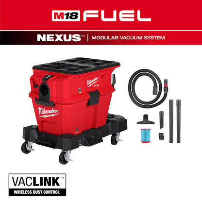 Milwaukee 0914-20 M18 FUEL NEXUS Cordless Brushless 6 Gal Wet/Dry Vacuum with PACKOUT and VACLINK (Tool Only)