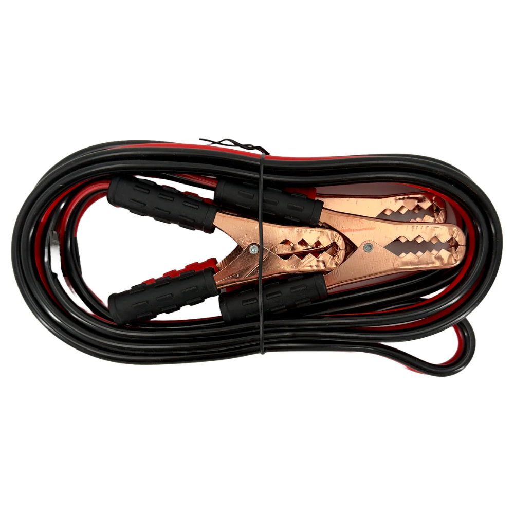 10 Gauge 12ft Booster Jump Start Cable with High Tension Copper Jaw Clamps